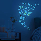 Pack of 4 Color Changing Glowing Led Butterflies  For Kids Room