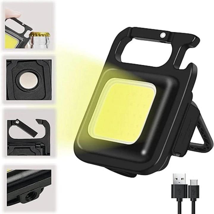 Mini Magnetic COB Keychain Light 800Lumens Bright