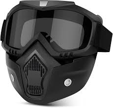 Face Helmet Mask for Bike Riders with Glasses