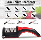 3 In 1 Kitchen Knife Sharpener
