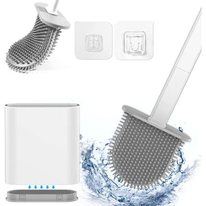 Silicone Toilet Brush with Toilet Brush Holder